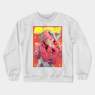 Cutie pie - Be Proud Selection | Anime Manga Cute Anime Girl In Love Pop Art Design | PROUD OTAKU Crewneck Sweatshirt